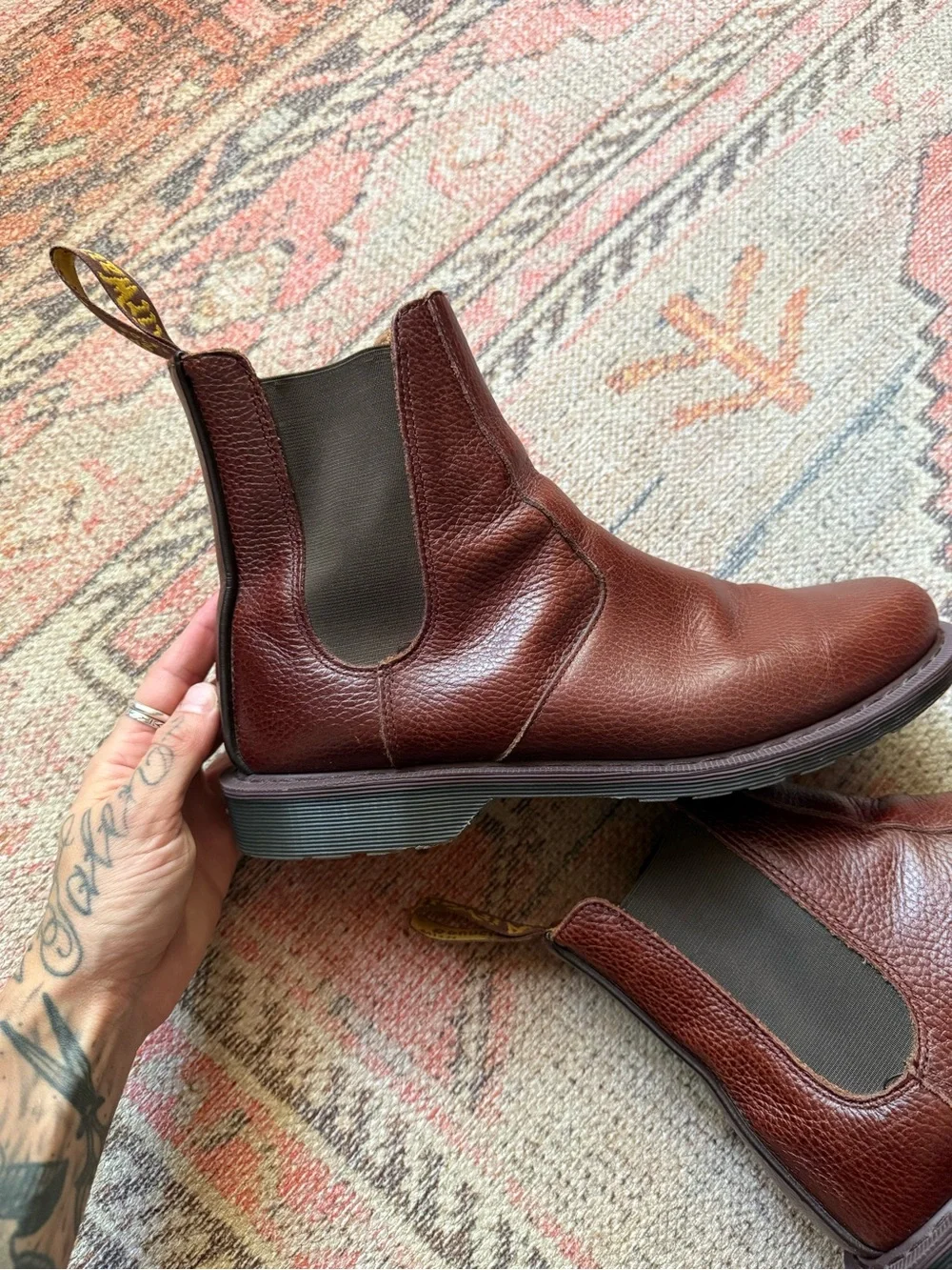 Men's Chelsea Dr Martens in Oxblood Leather